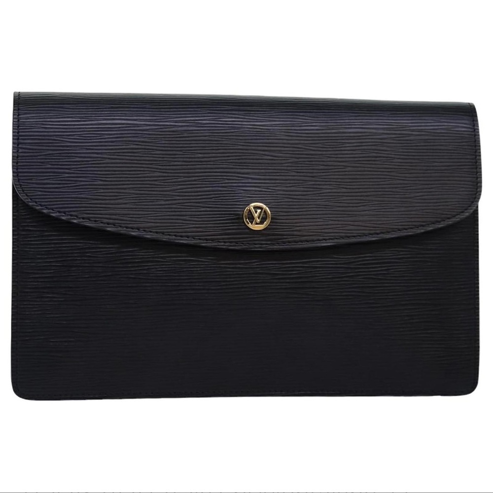 💎AUTHENTIC 💎Louis Vuitton Vintage Epi Montaigne 27 clutch w/insert & chain